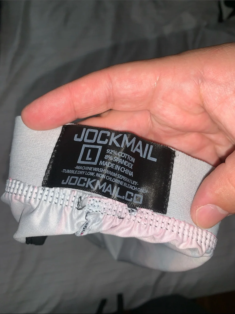 Jockmail Men’s Pink & Black Push Briefs